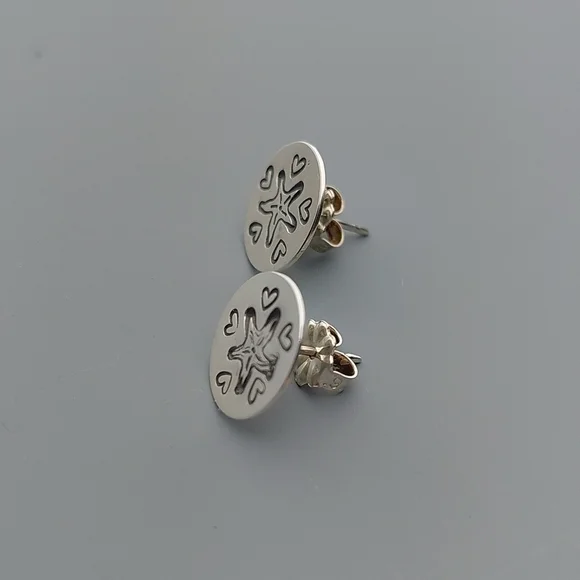 STARFISH sterling silver stud earrings - Picture 2 of 4